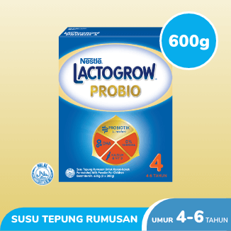 nestle lactogrow probio 4 600g bm