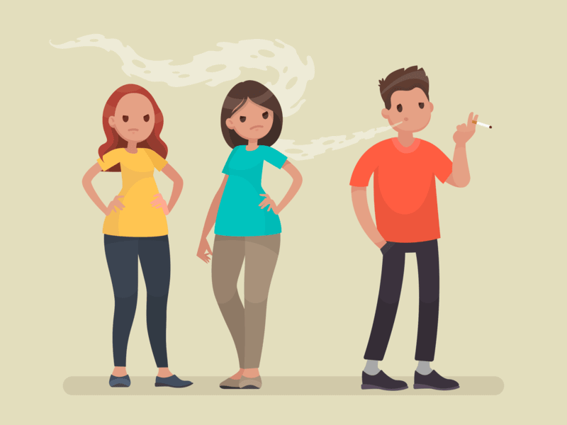 stay away from smoke