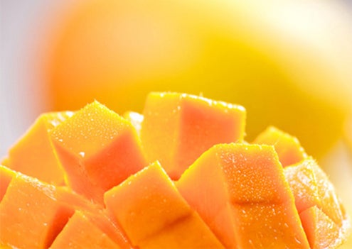 Sliced mango