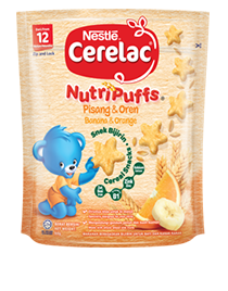 Brand page overview cerelac nutripuffs banana & orange