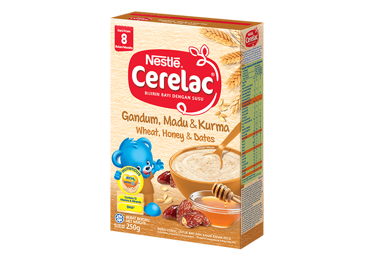 Product cerelac infant cereal wheat, honey & dates
