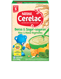 Brand page overview cerelac rice & mixed vegetables