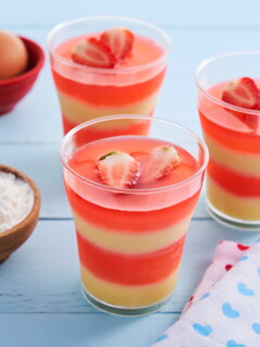 Layered Jelly Pudding