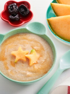 Rock Melon with Oats Wheat Prunes Cereal