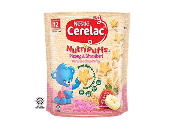 CERELAC® NUTRIPUFFS® BANANA & STRAWBERRY CERELAC® NUTRIPUFFS® BANANA & STRAWBERRY