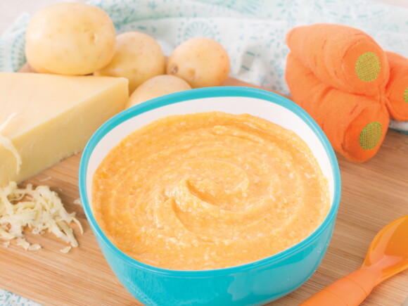 Cheesy Carrot Baby Porridge Recipe