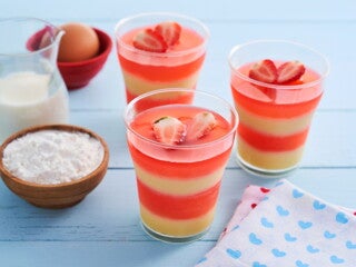 Layered Jelly Pudding