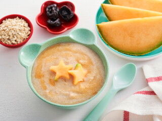Rock Melon with Oats Wheat Prunes Cereal