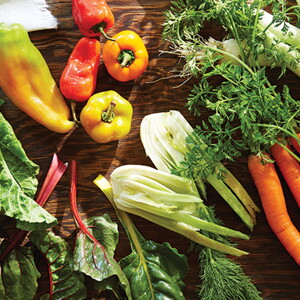 Vegetables as part of food for the third trimester