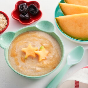 Rock Melon with Oats Wheat Prunes Cereal