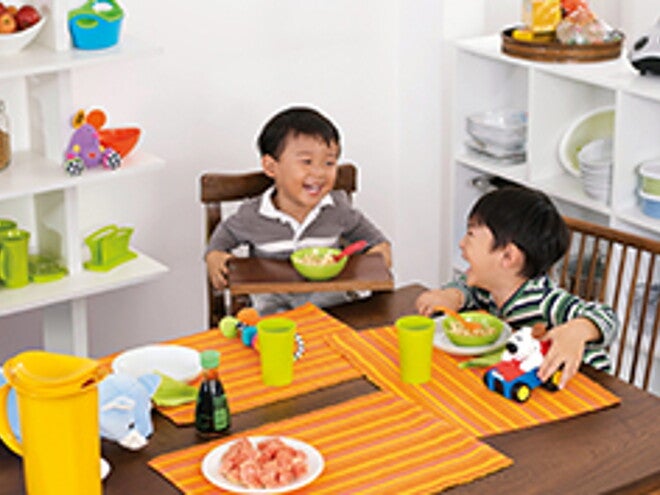 Family eating together